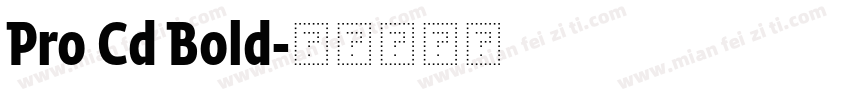 Pro Cd Bold字体转换